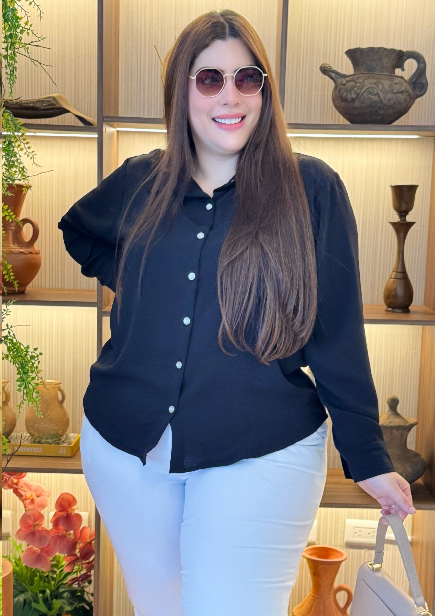 Camisa Manga Larga Plus