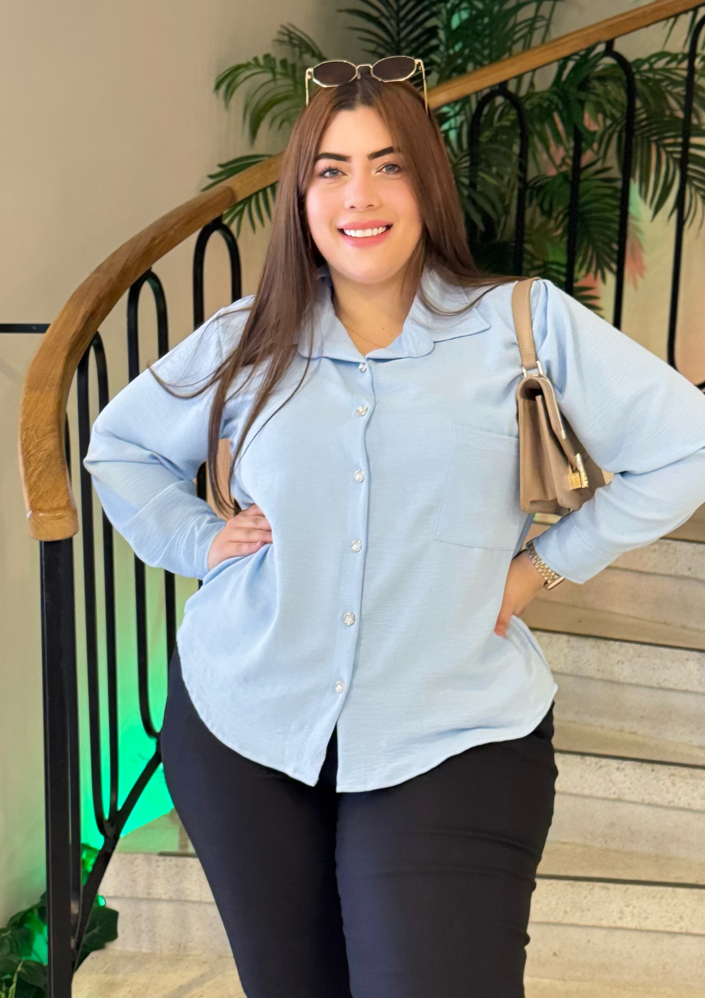 Camisa Manga Larga Plus