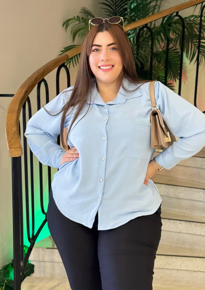 Camisa Manga Larga Plus