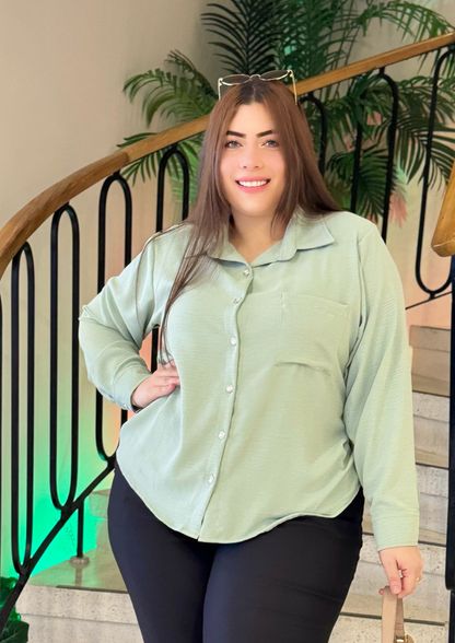 Camisa Manga Larga Plus