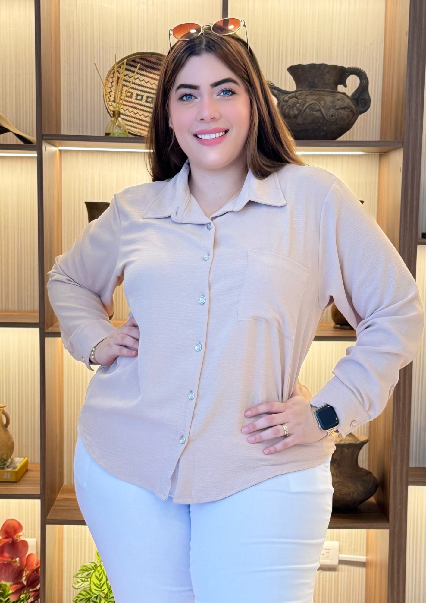 Camisa Manga Larga Plus