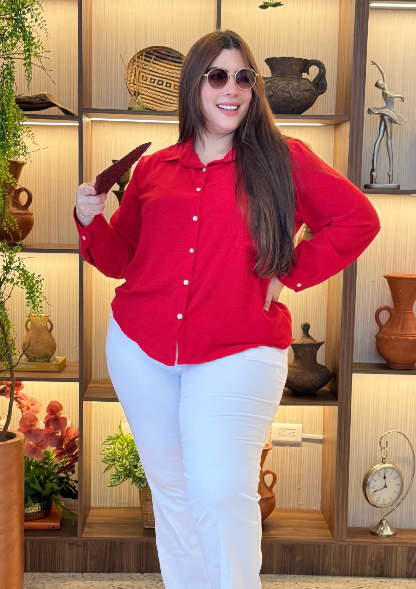 Camisa Manga Larga Plus