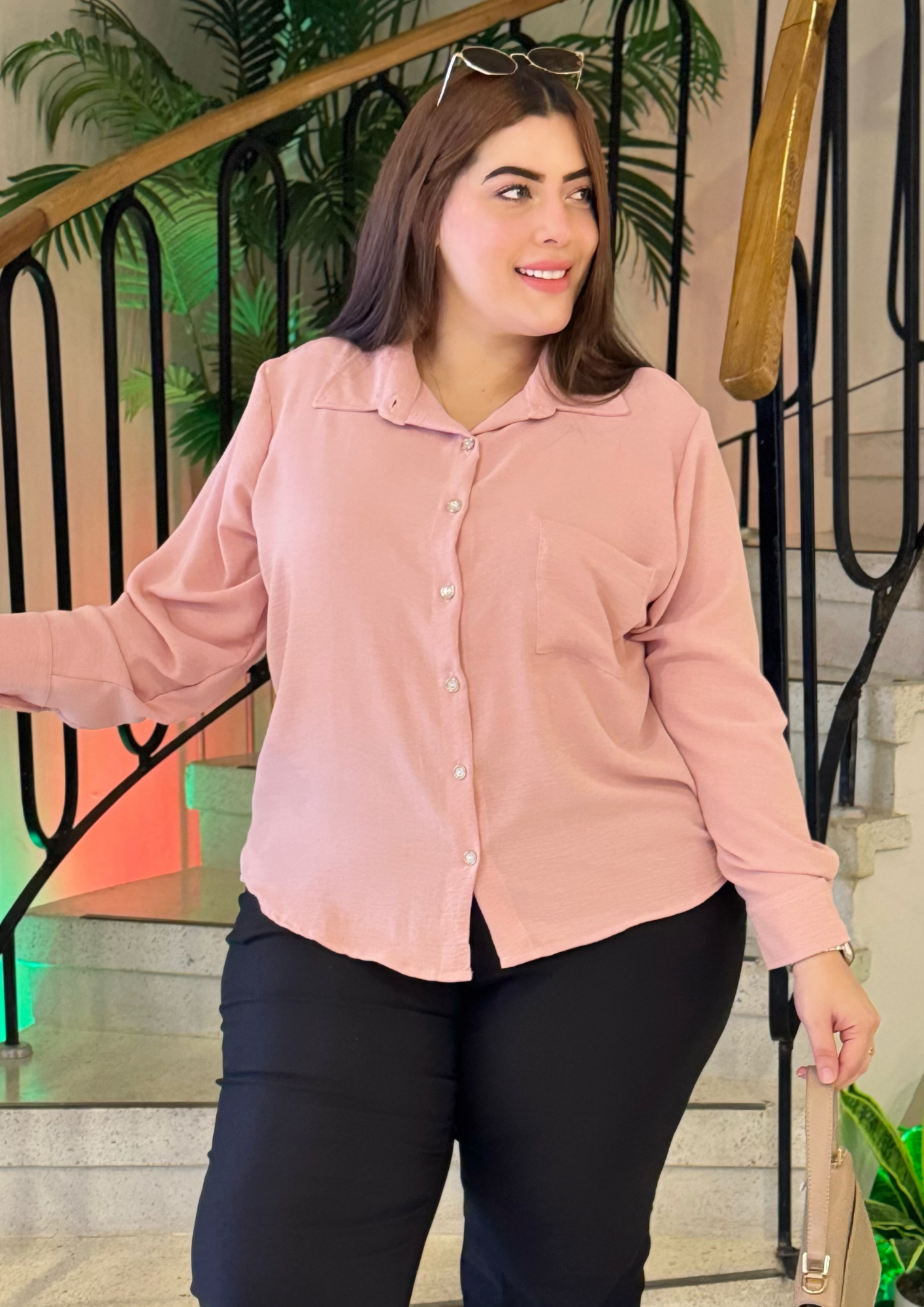 Camisa Manga Larga Plus