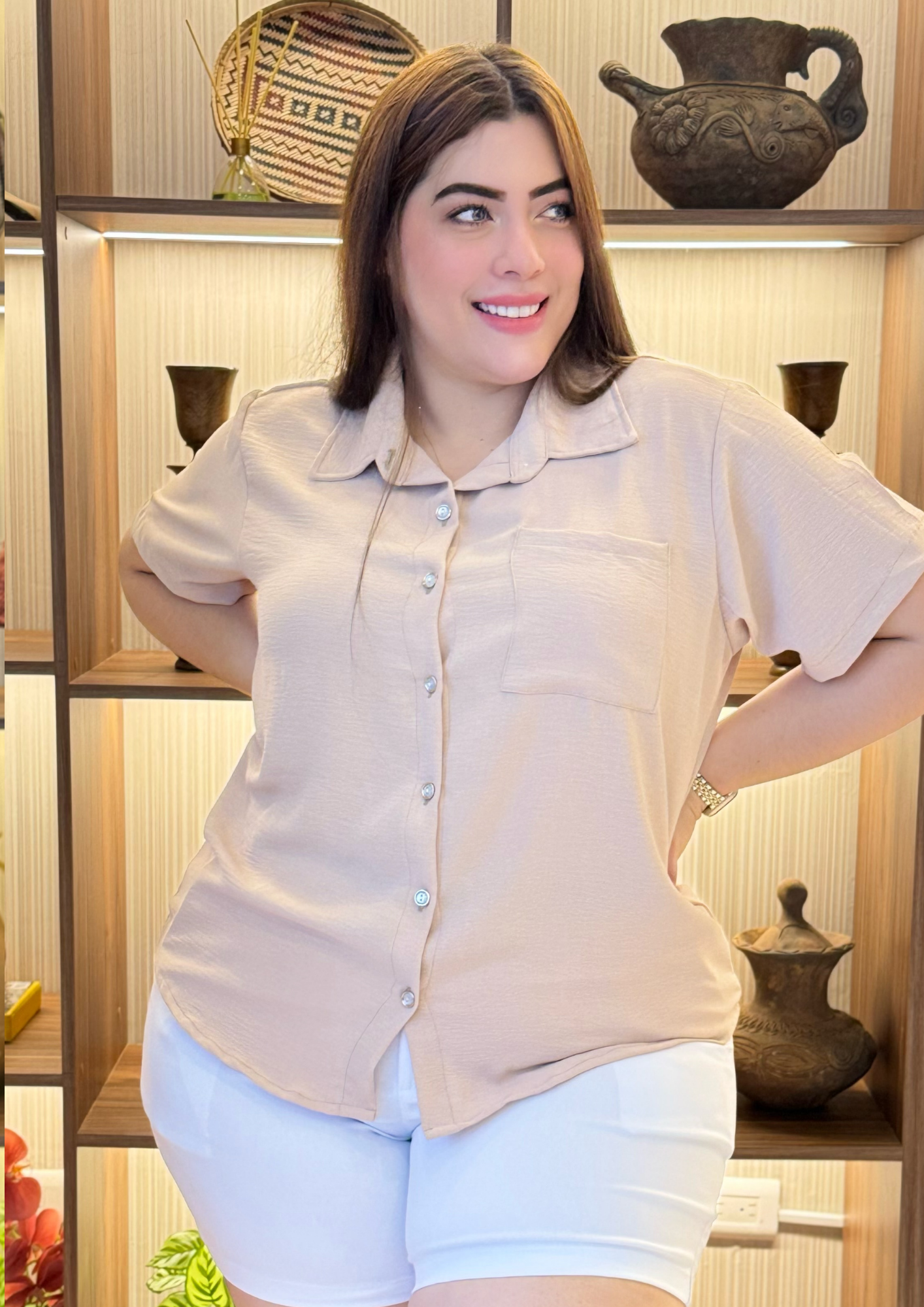 Camisa Manga Corta Plus