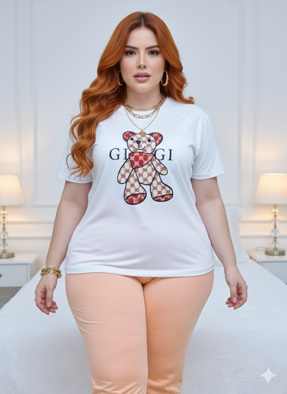 Conjunto Jogger Plus Basica Sublimada melon